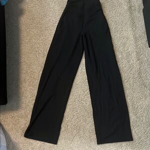 Black Lulu Lemon Wide-Leg Pants